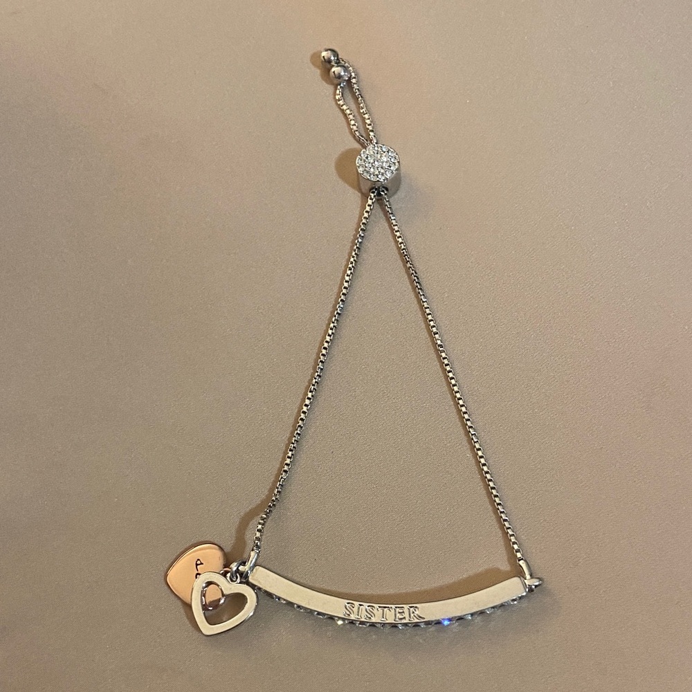 Silver and Gold Sister Bracelet